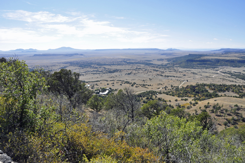 View from Capulin Volcano parking lot